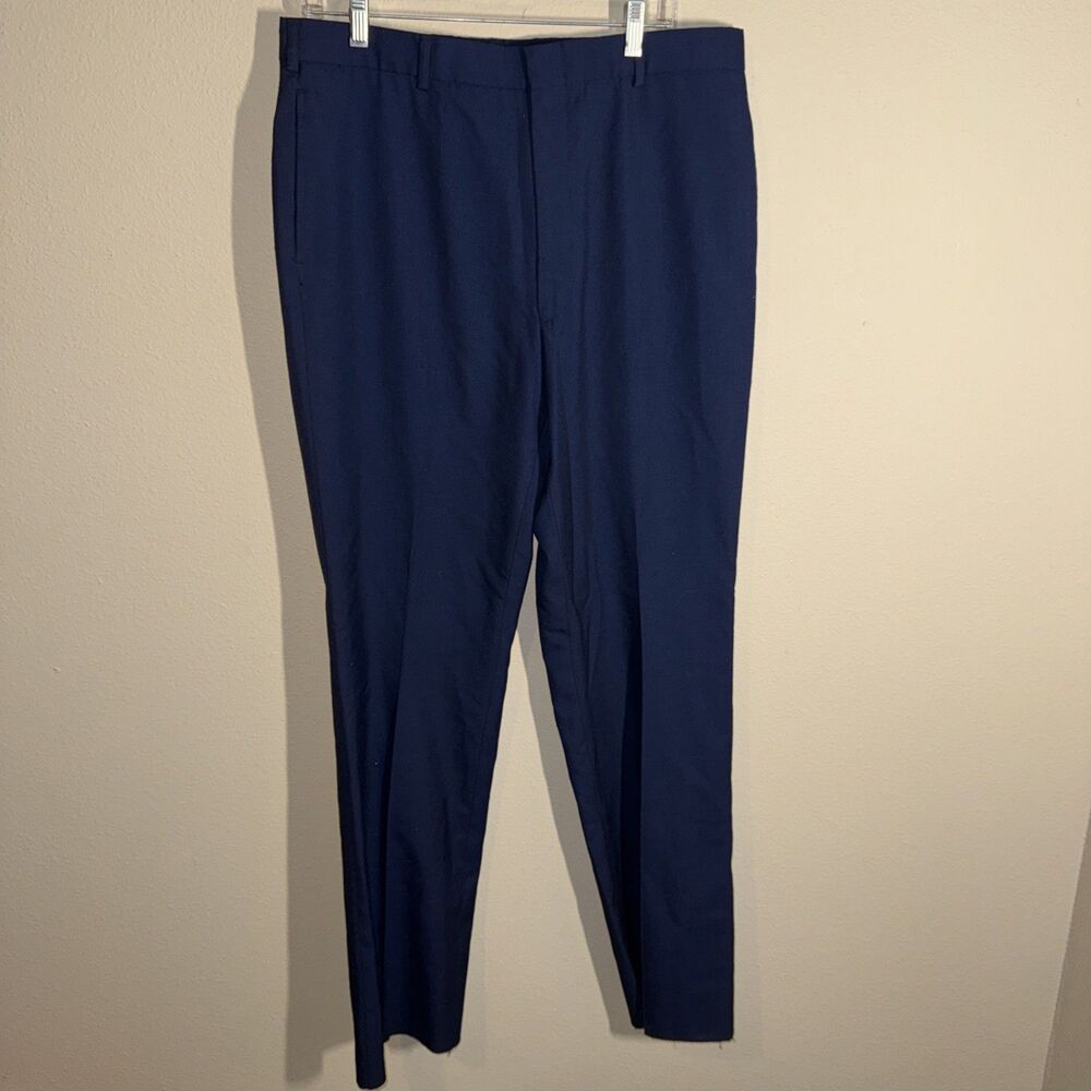 Defense Logistics Agency Men’s Pleated Pants Blue